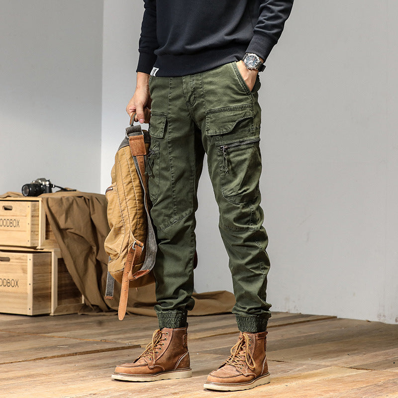 Herren Technische Cargo-Jogginghose mit Multifunktionstaschen & elastischen Bündchen Drune