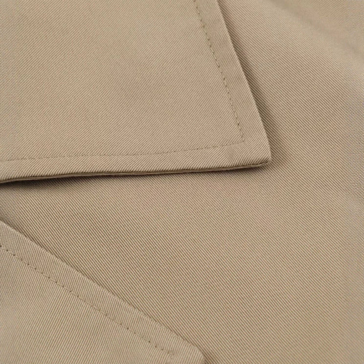 Damen Kurzblouson im Trenchstil mit Boxy‑Silhouette und zweireihiger Knopfleiste Drune