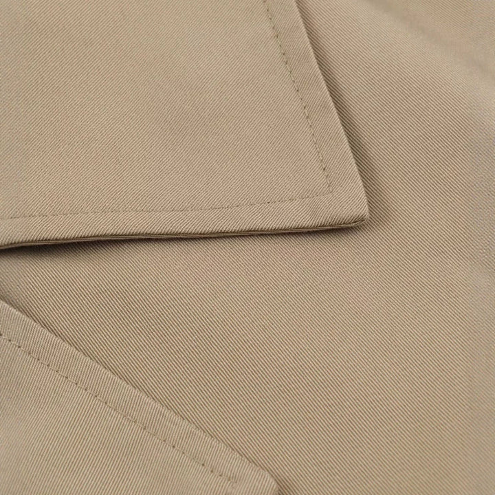 Damen Kurzblouson im Trenchstil mit Boxy‑Silhouette und zweireihiger Knopfleiste Drune