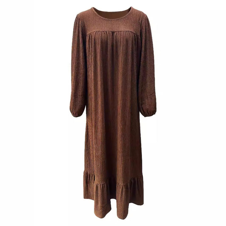 Damen Maxikleid aus leichtem Baumwollmischgewebe Drune