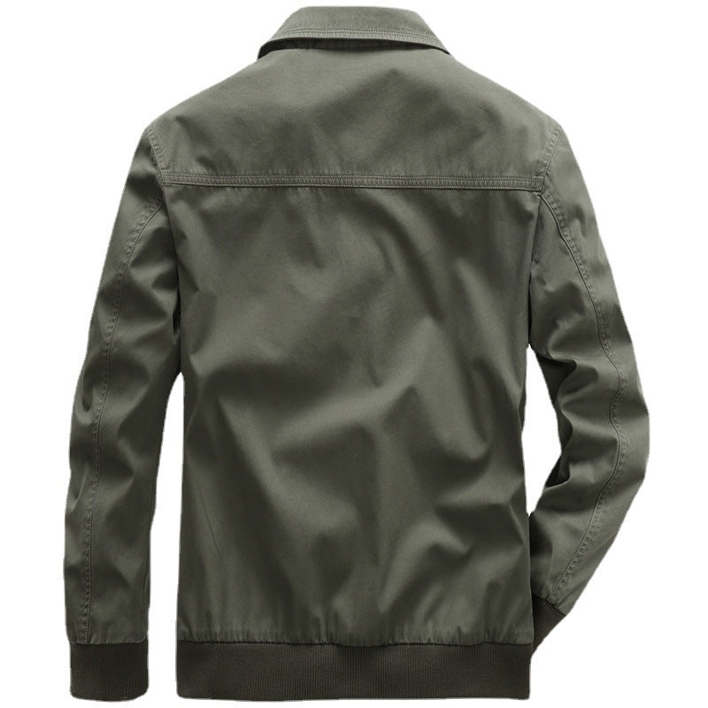 Herren Leichter Canvas‑Blouson mit gesteppter Innenfütterung und elastischem Rippbund Drune