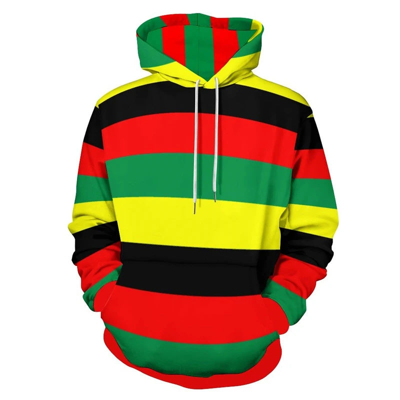 Damen Trendiger Kapuzenpullover mit kreativen Farbverlauf Drune