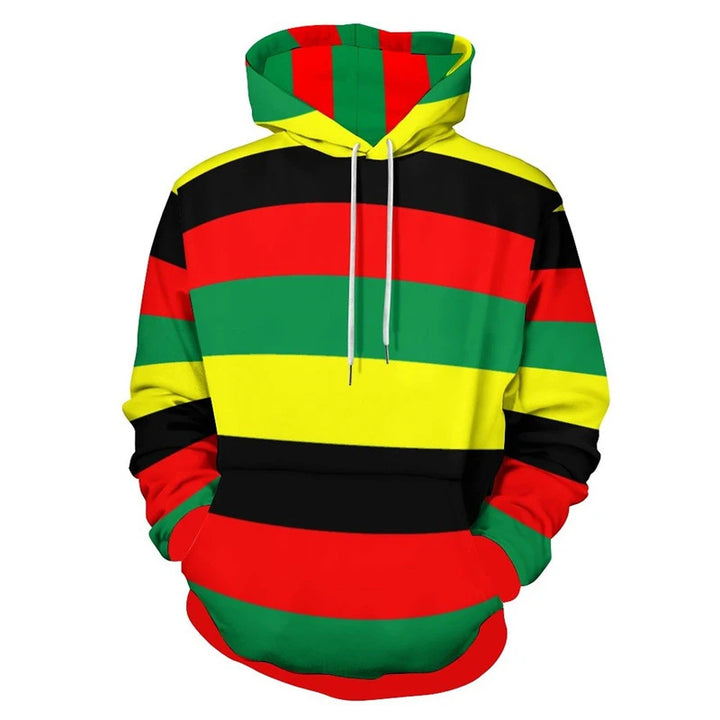Damen Trendiger Kapuzenpullover mit kreativen Farbverlauf Drune