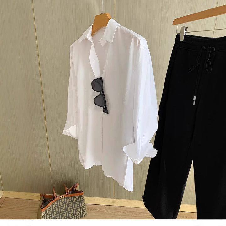 Damen Lässige Oversized-Bluse Drune