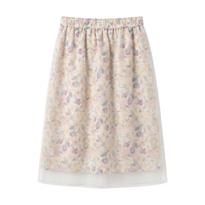 Damen Eleganter Blütenrock Drune