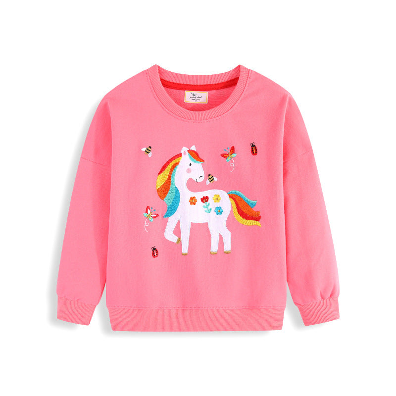 Mädchen Sweatshirt mit verspieltem Einhorn-Design Drune
