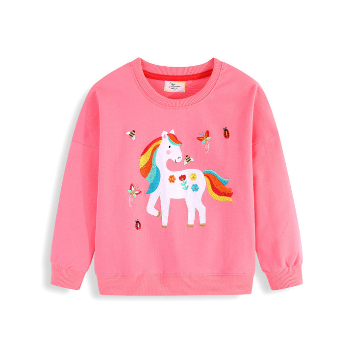 Mädchen Sweatshirt mit verspieltem Einhorn-Design Drune