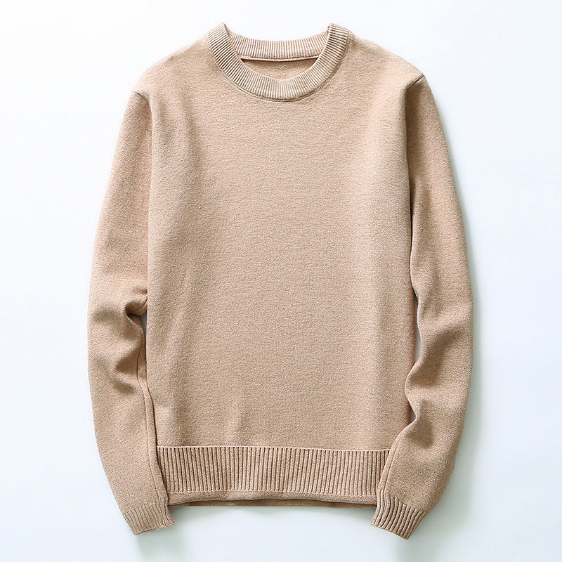 Herren fein gestrickter Pullover aus hochwertiger Baumwolle mit Rundhalsausschnitt Drune