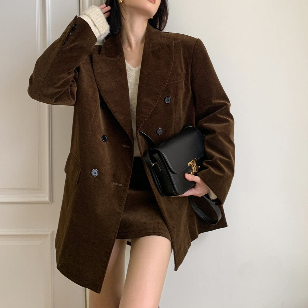 Damen Eleganter Cordblazer Drune