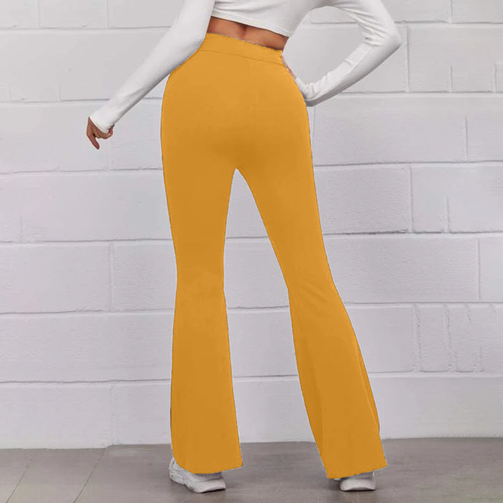 Damen Hochsitze Flared-Hosen Drune