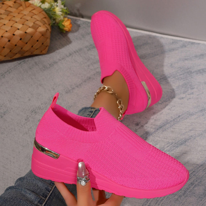 Damen Sneakers mit rutschfester Sohle und modischem Leopardenmuster Drune