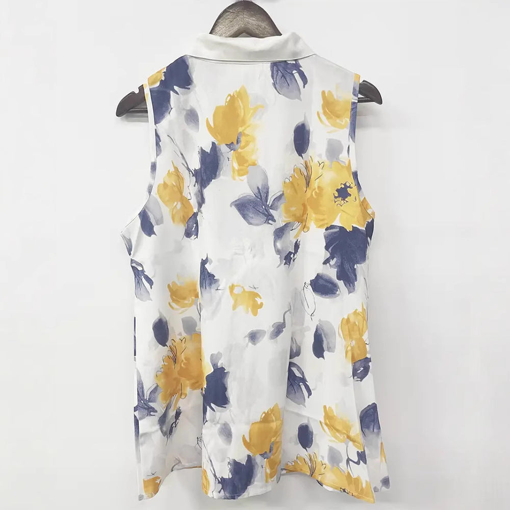 Damen nan Seidenimitat-Buttondown-Top mit Spitzenpasse und Perlenknopfleiste Drune
