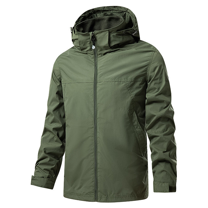 Herren Leichte Outdoorjacke mit verstellbarer Kapuze Drune 1787797788