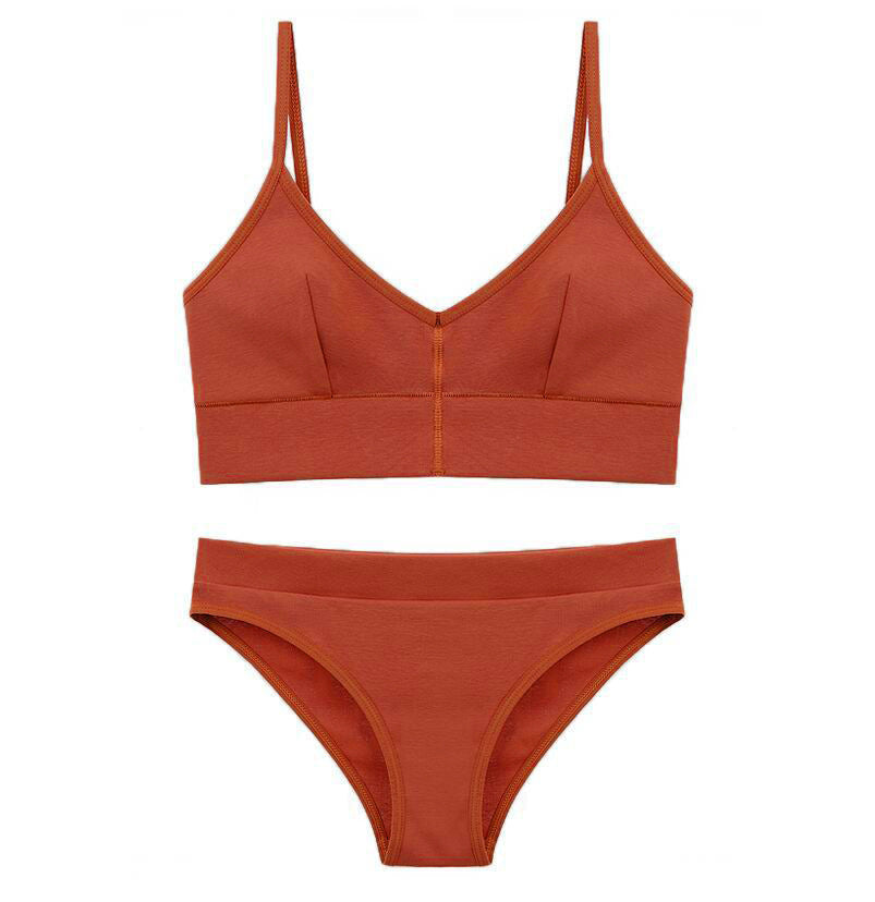 Damen Bikini-Set mit elegantem V-Ausschnitt und verstellbaren Trägern Drune