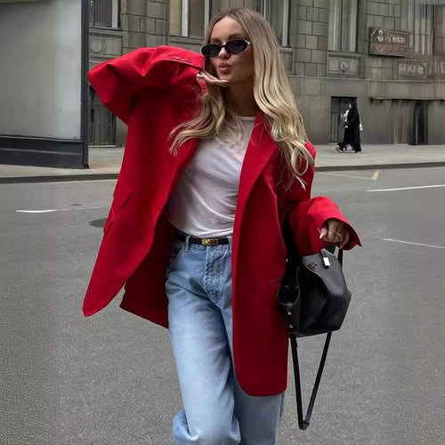 Damen Oversized Blazer mit lässigem Schnitt Drune