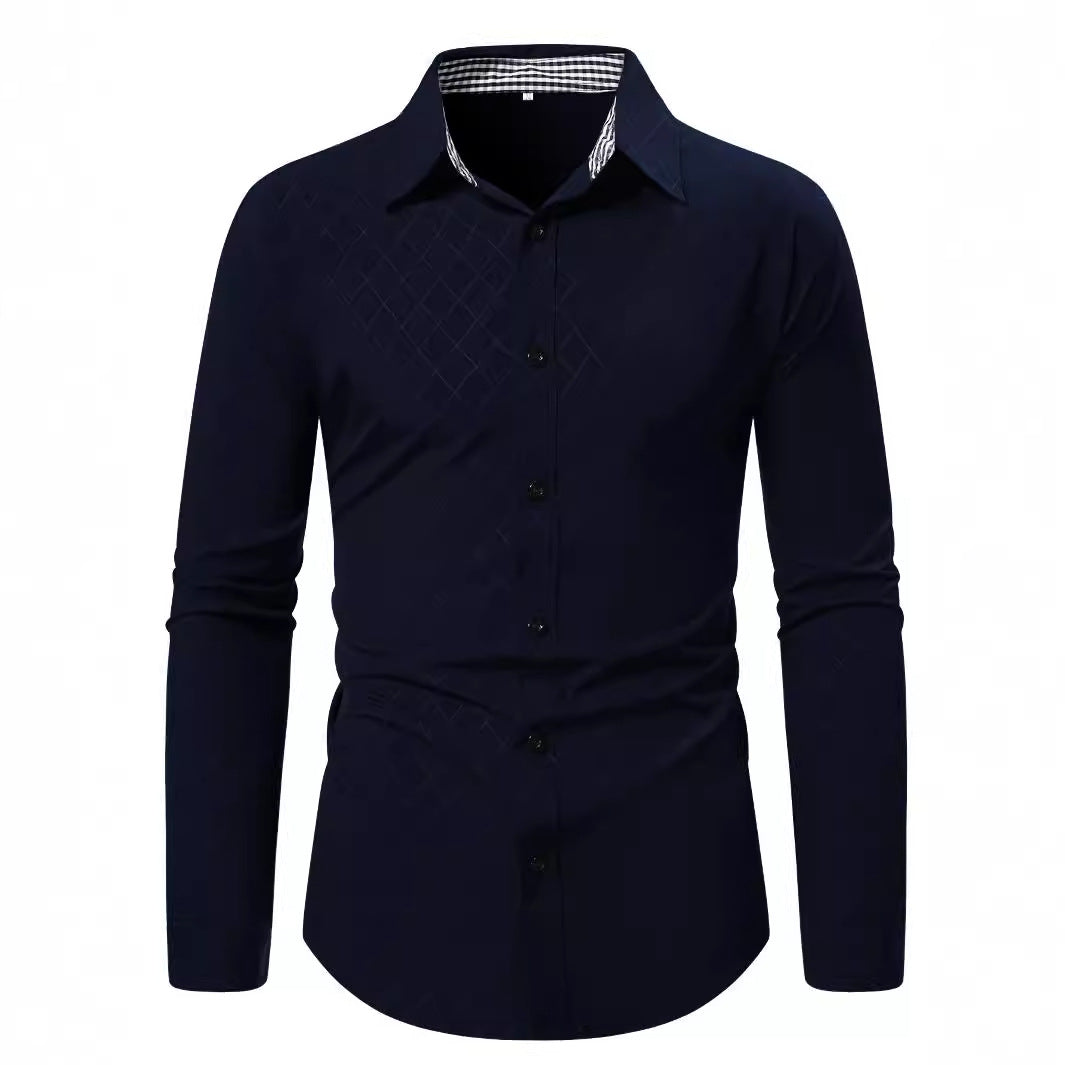 Herren Langarmhemd Drune