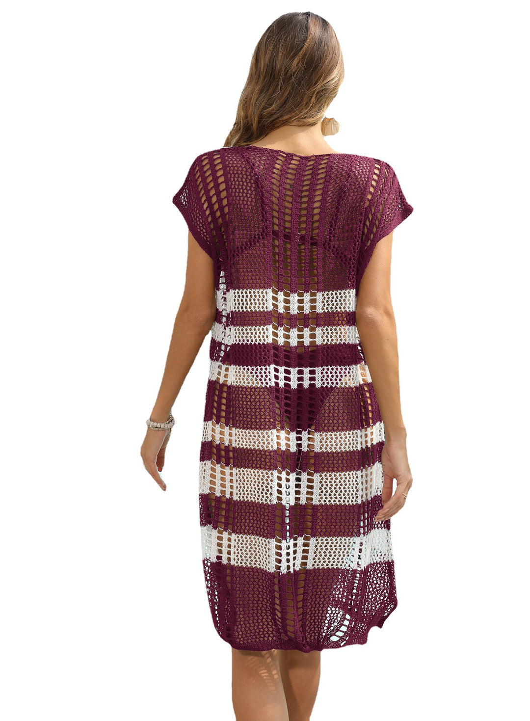 Damen Luftiges Häkel-Strandkleid Drune