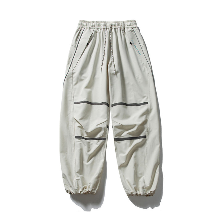 Herren Technische Cargo-Jogginghose mit Tunnelzug, Knieeinsätzen und elastischen Bündchen Drune