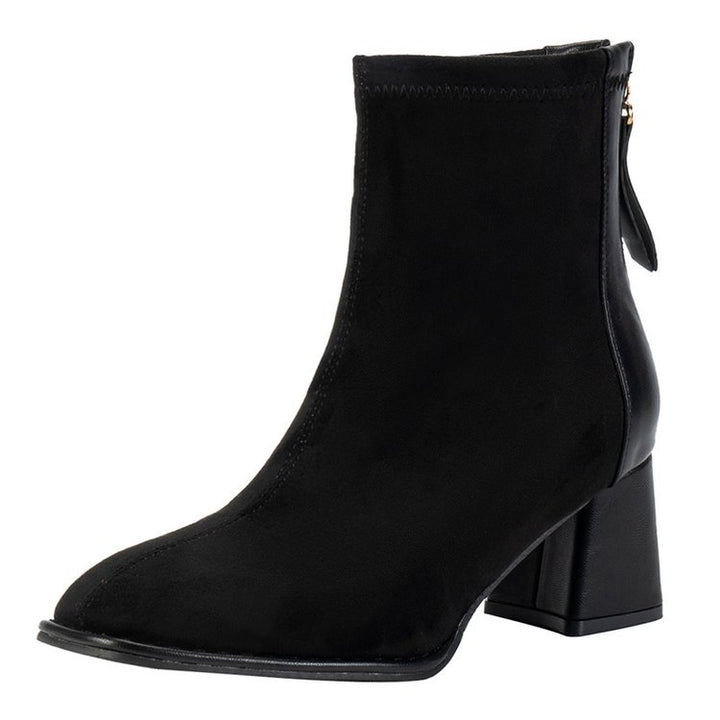 Damen Stiefeletten mit elegantem Blockabsatz und weichem Obermaterial Drune