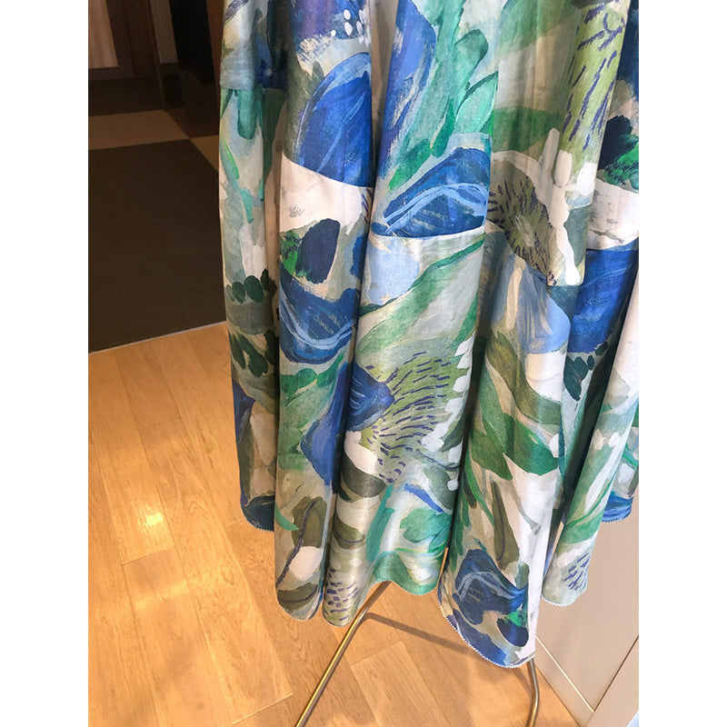 Damen Elegante und luftige Blusenkombination mit Maxi-Rock Drune