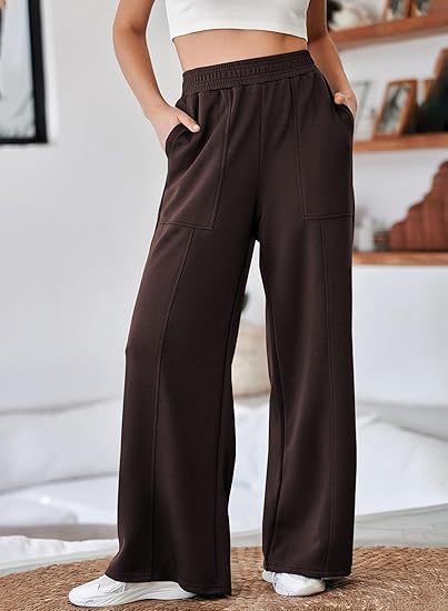 Damen Weite Jersey-Hose mit elastischem Bund und praktischen Taschen Drune