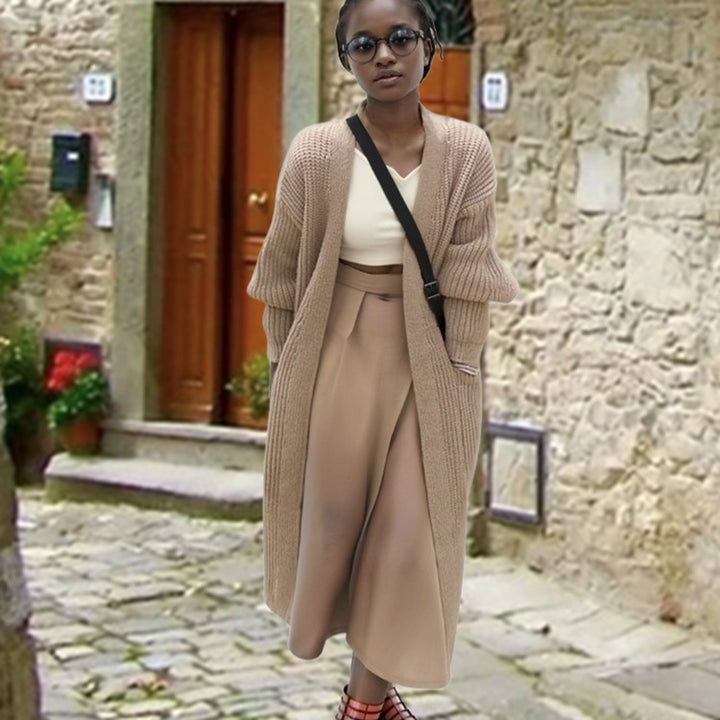 Damen Langstrickcardigan mit lässiger Silhouette und praktischen Taschen Drune