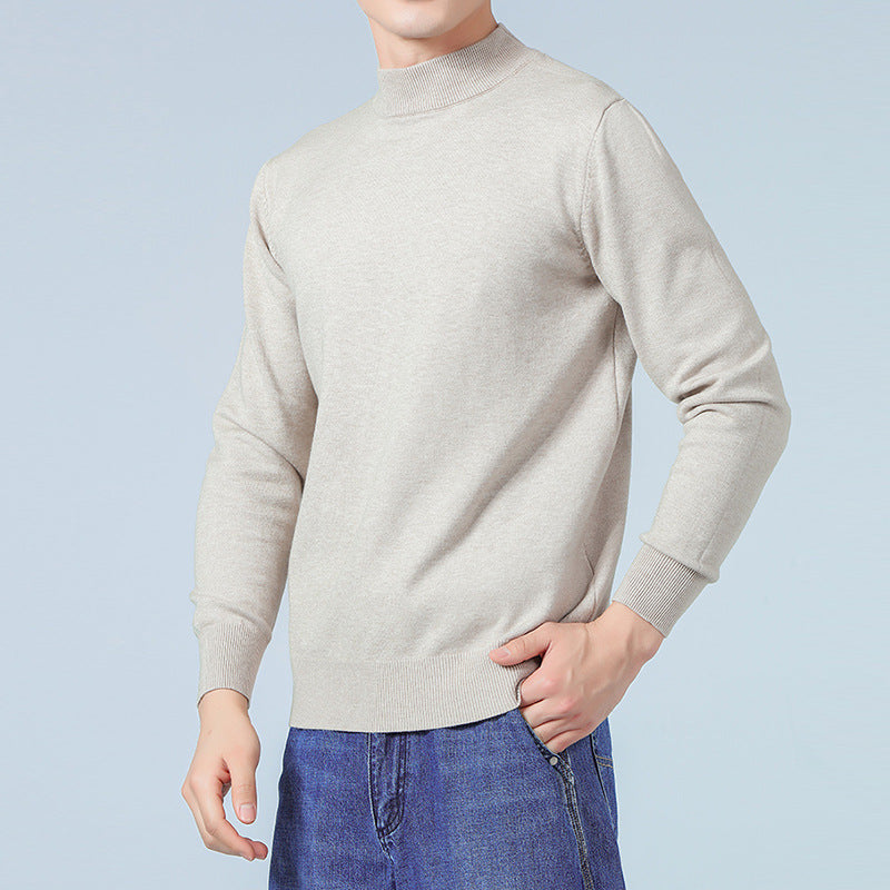 Herren Feiner Mockneck-Pullover aus hochwertigem Feinstrick mit gerippten Abschlüssen Drune