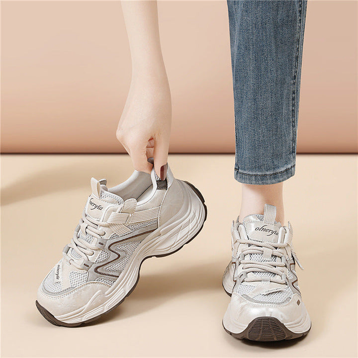 Damen Sportliche Lifestyle-Sneaker mit atmungsaktivem Obermaterial und rutschfester Sohle Drune