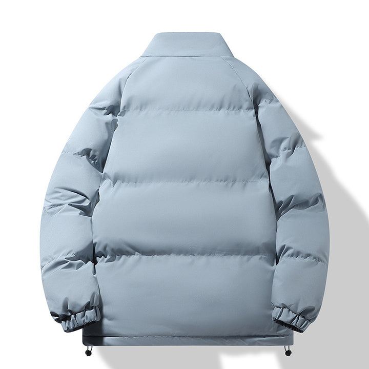 Herren Modische Thermo‑Wattierte Kurzjacke im Boxy‑Schnitt mit Rippenkragen Drune