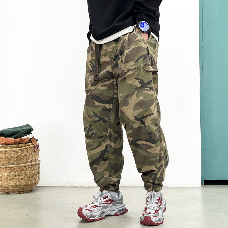 Herren Bequeme Camouflage Cargo-Hose Drune