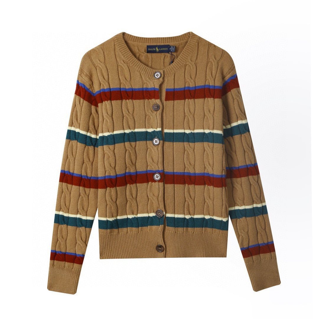 Damen Gemusterter Strickcardigan Drune