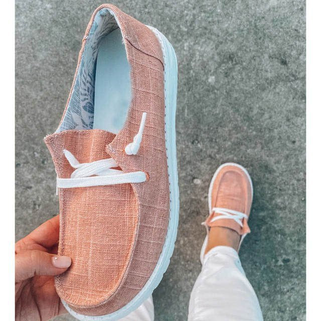 Damen Leichte Slip-On Sneakers aus atmungsaktivem Material mit rutschfester Sohle Drune