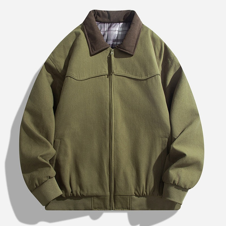 Herren Casual Steppjacke mit Kragen Drune