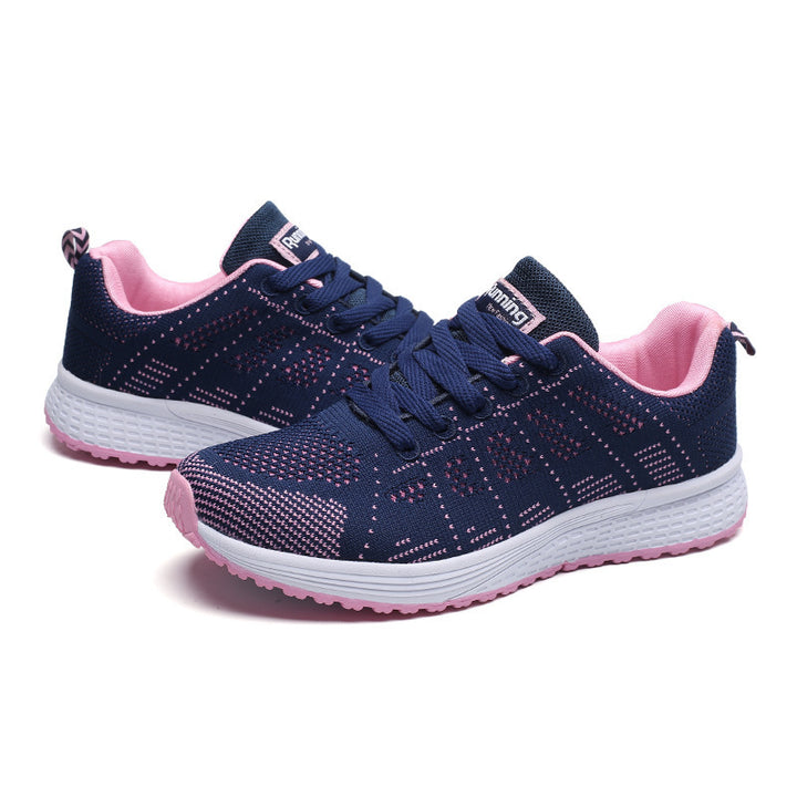 Unisex leichte gestrickte Freizeit- und Laufsneaker mit stoßabsorbierender Komfortsohle Drune