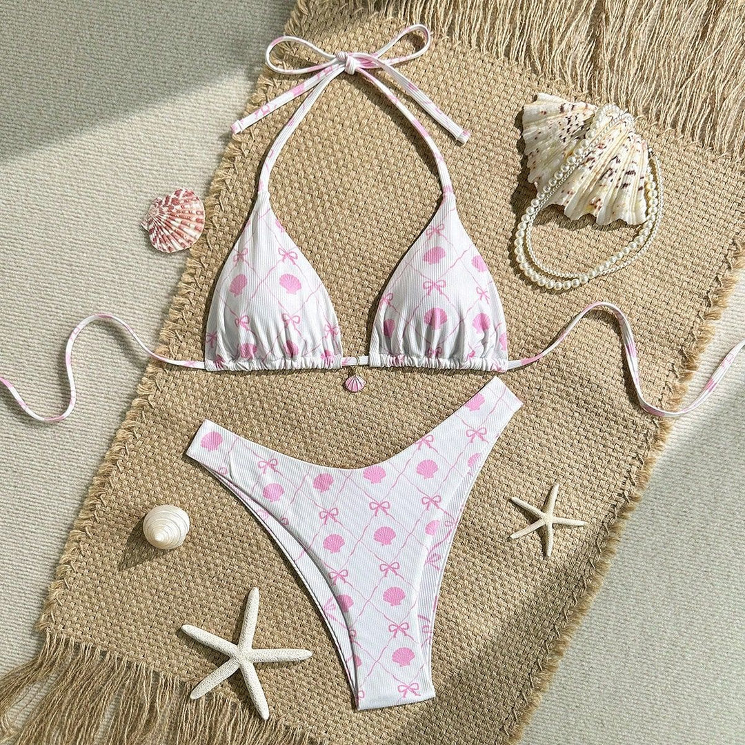 Damen Triangel-Bikini mit verspieltem Muschel-Design Drune