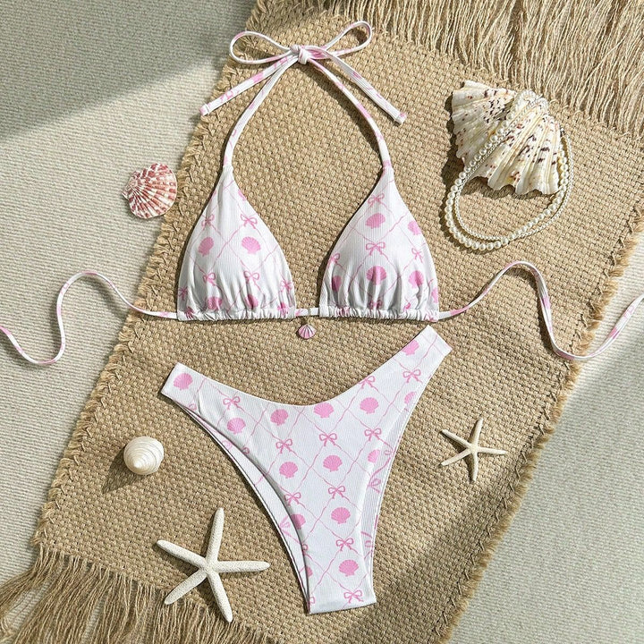 Damen Triangel-Bikini mit verspieltem Muschel-Design Drune