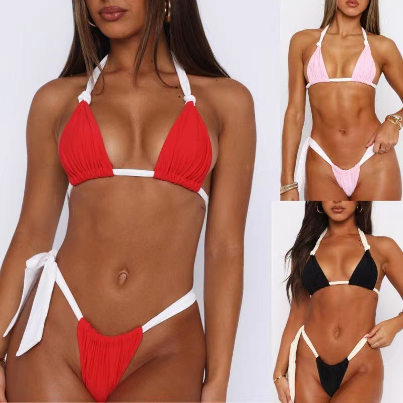 Damen Triangel-Bikini mit feinen Rüschendetails Drune