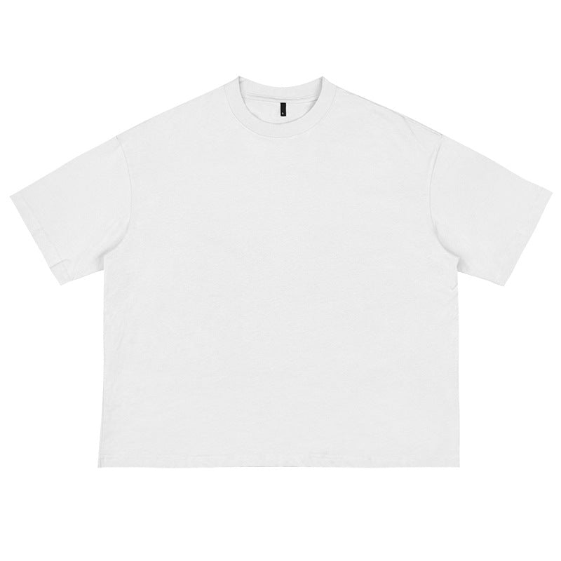 Unisex Oversize Boxy T-Shirt aus Bio-Baumwolle mit Rundhalsausschnitt Drune