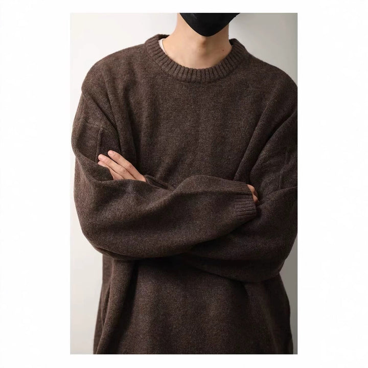Herren Gemütlicher Oversized Pullover Drune
