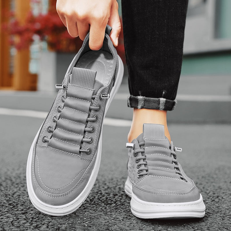 Herren Leichte Sneaker mit niedrigem Schnitt, geprägtem Muster, luftgepolsterter Sohle und gepolstertem Einstieg Drune