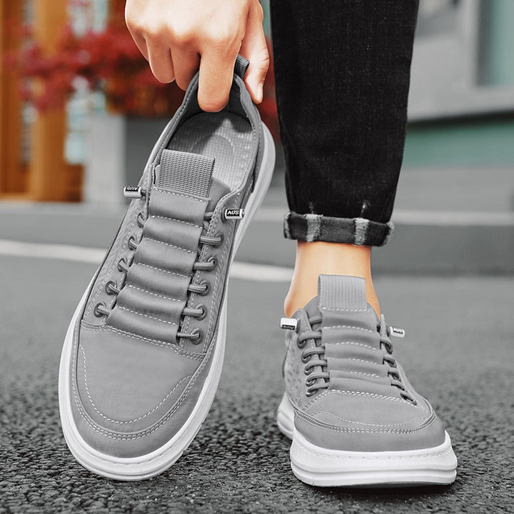 Herren Leichte Sneaker mit niedrigem Schnitt, geprägtem Muster, luftgepolsterter Sohle und gepolstertem Einstieg Drune