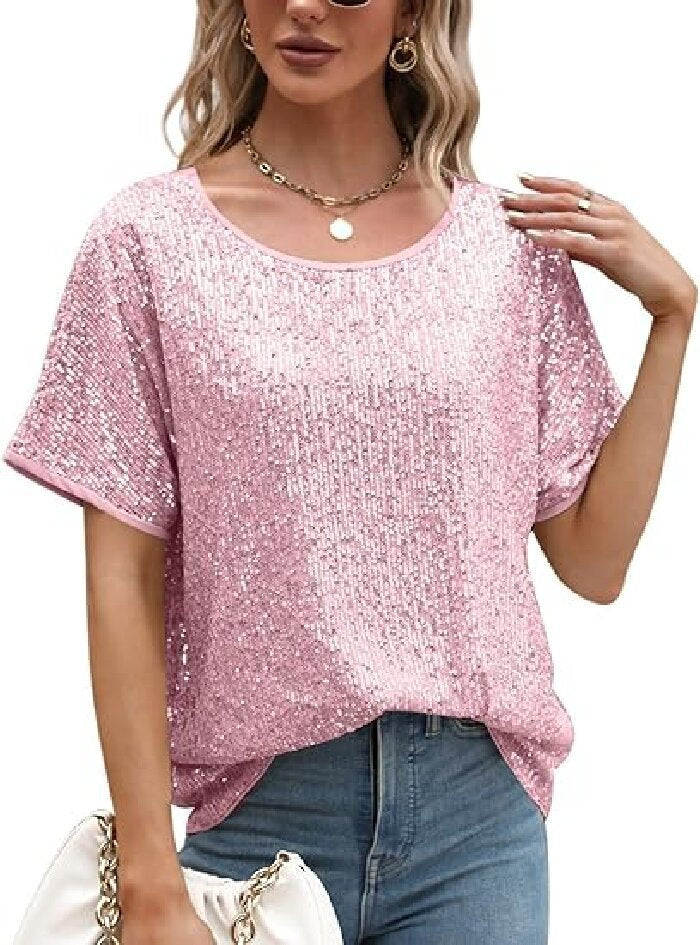 Damen Funktionsshirt mit eleganten Pailletten und lässigem Schnitt Drune