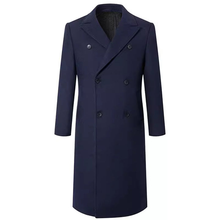 Herren Doppelreihiger City Mantel aus Wollmix mit taillierter Silhouette Drune