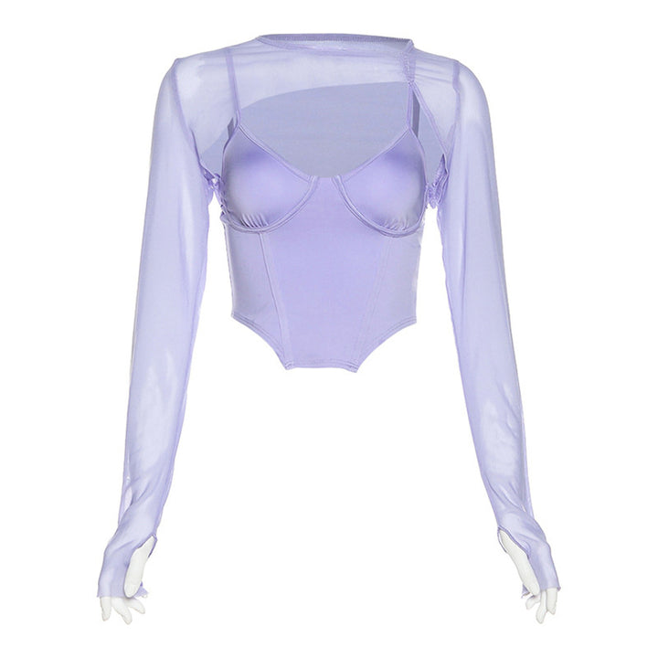Damen Sportliches und elegantes Oberteil mit langem Arm Drune