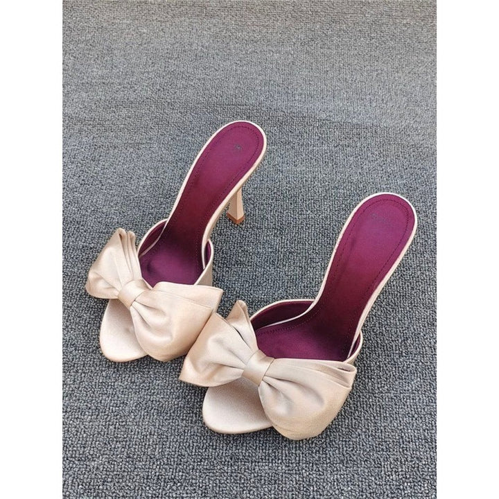 Damen High Heel Sandalen mit kunstvollem Schleifendesign Drune