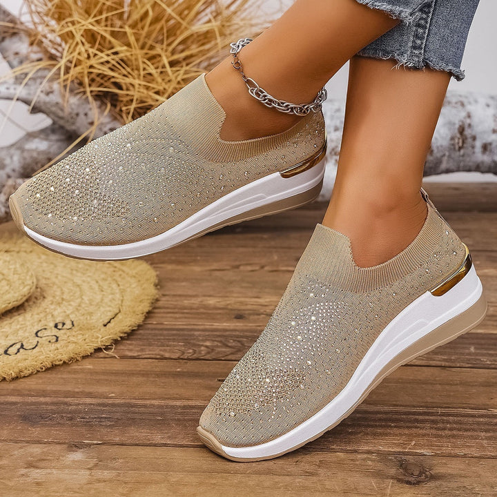 Damen Glitzernde Slip-On Sneaker Drune