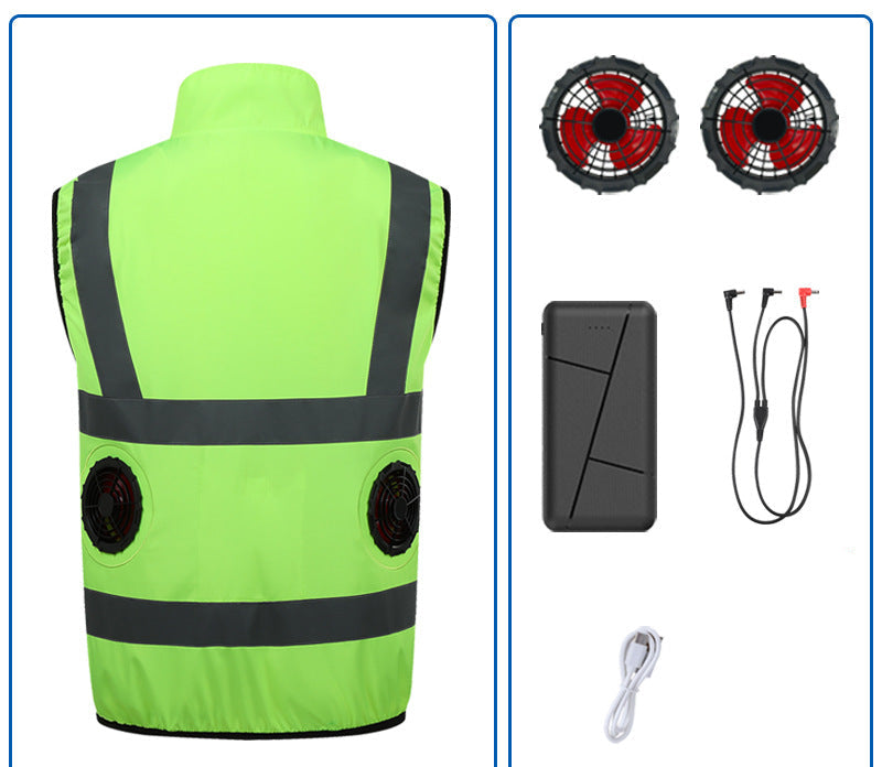 Unisex nan Zwölf-Volt Ersatzlüfter-Doppelset mit Y-Verbindungskabel für Kühljacke Drune