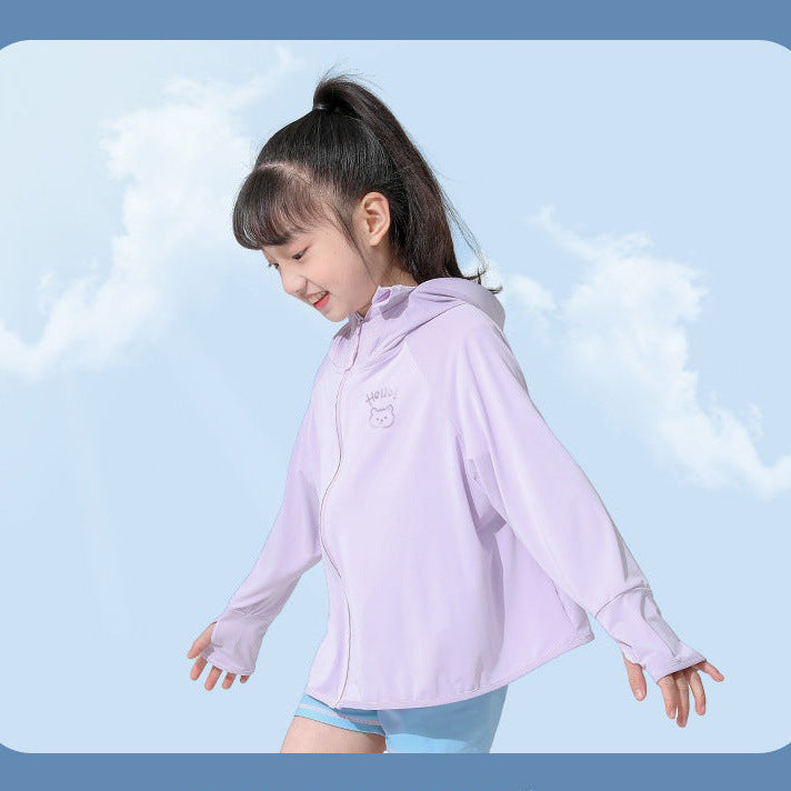Damen Sommerliche UV-Schutzjacke mit Kapuze Drune