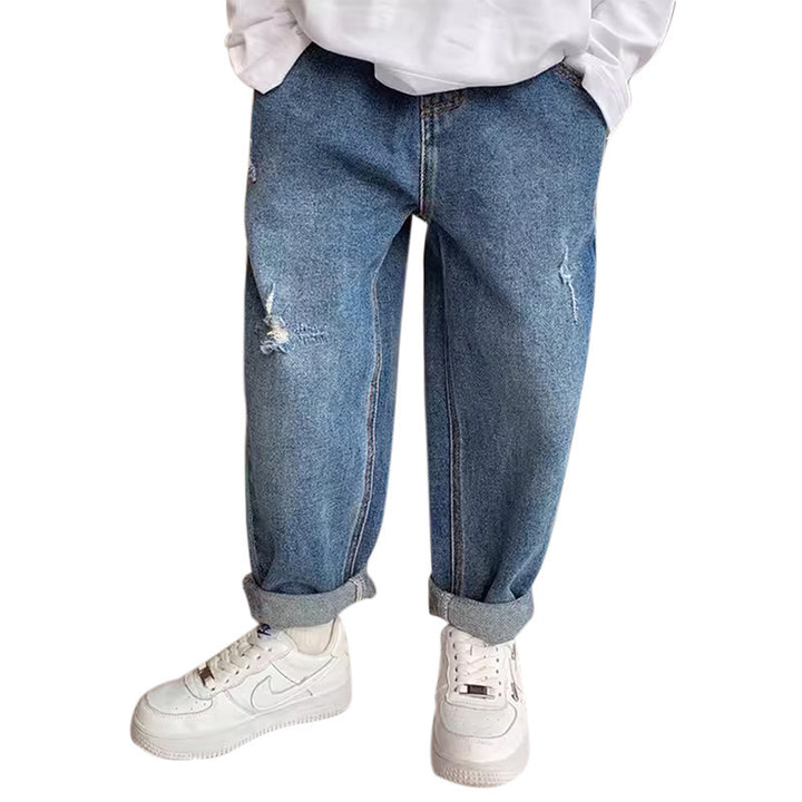 Unisex entspannte Baggy-Jeans mit Vintage-Optik Drune