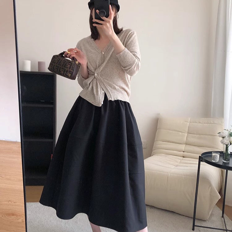 Damen Modische und elegante Faltenrock Drune